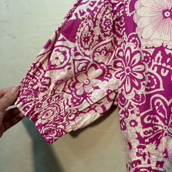 Umgee NWT highlow floral tiered wrap midi dress romantic feminine boho Datenight - Picture 5 of 9